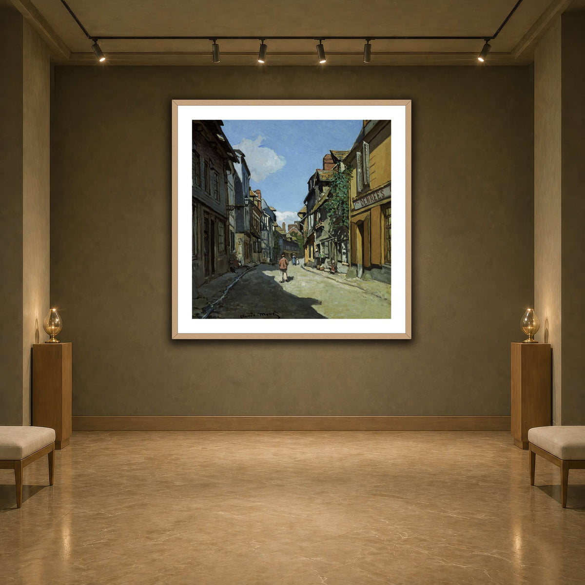 Claude_Monet_-_Rue_de_la_Bavole,_Honfleur earth-agallery