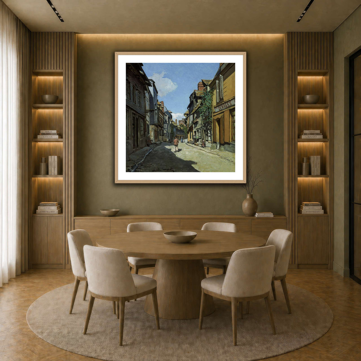 Claude_Monet_-_Rue_de_la_Bavole,_Honfleur earth-dining room