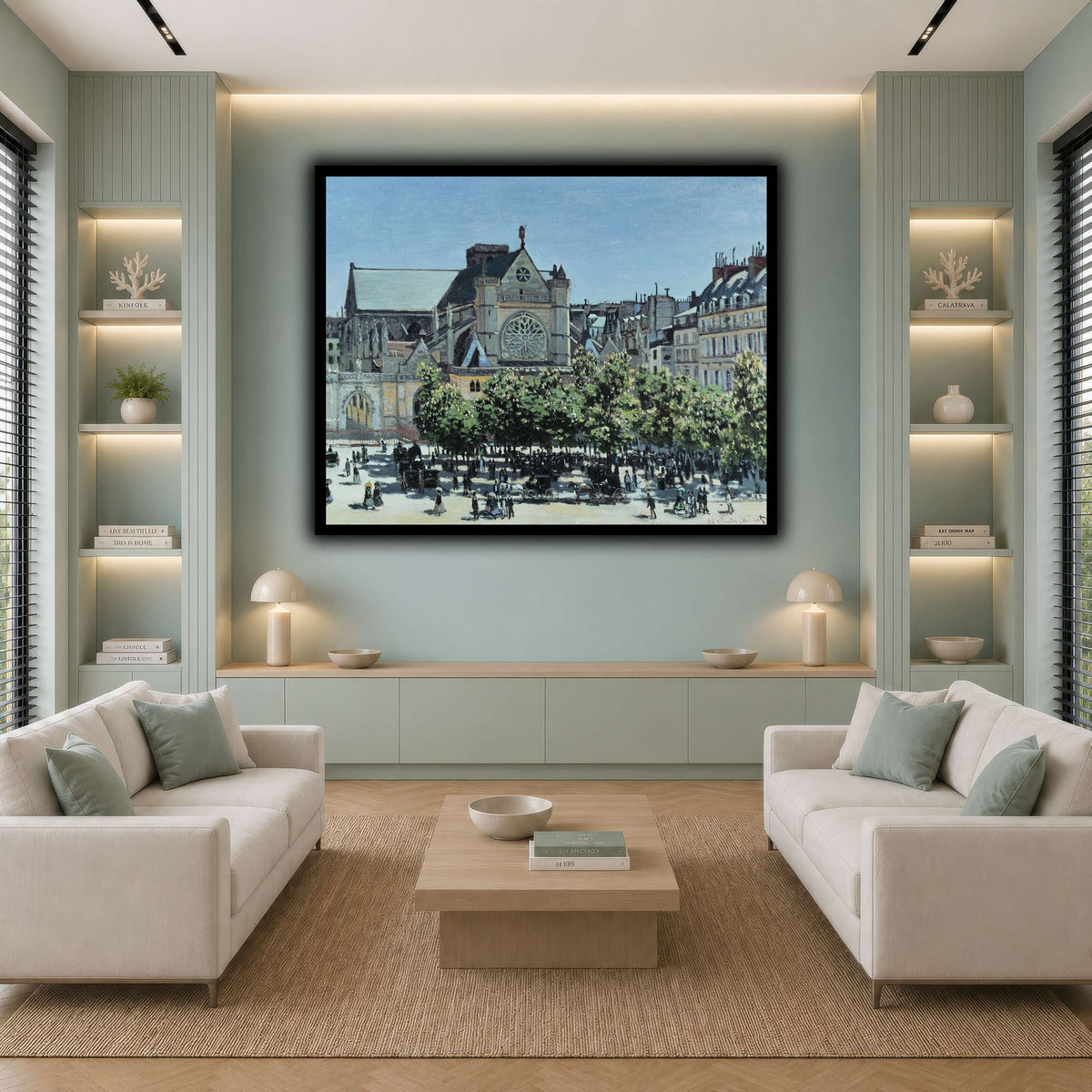 Claude_Monet_-_St._Germain_l_Auxerrois_à_Paris_ cool-living room