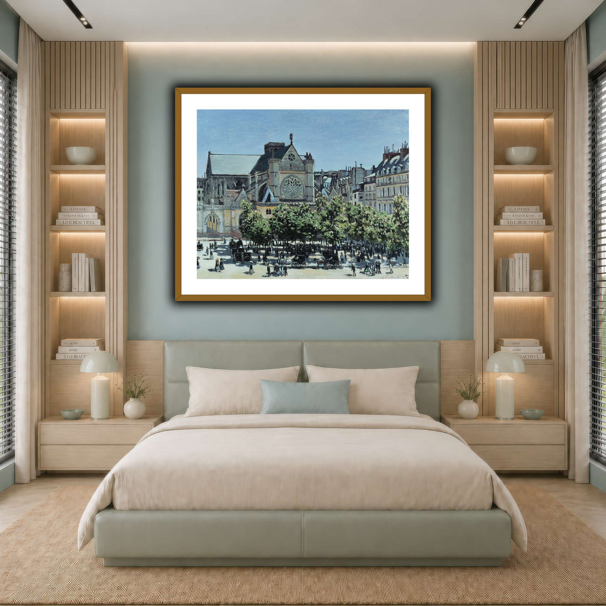 Claude_Monet_-_St._Germain_l_Auxerrois_à_Paris_ cool-bedroom