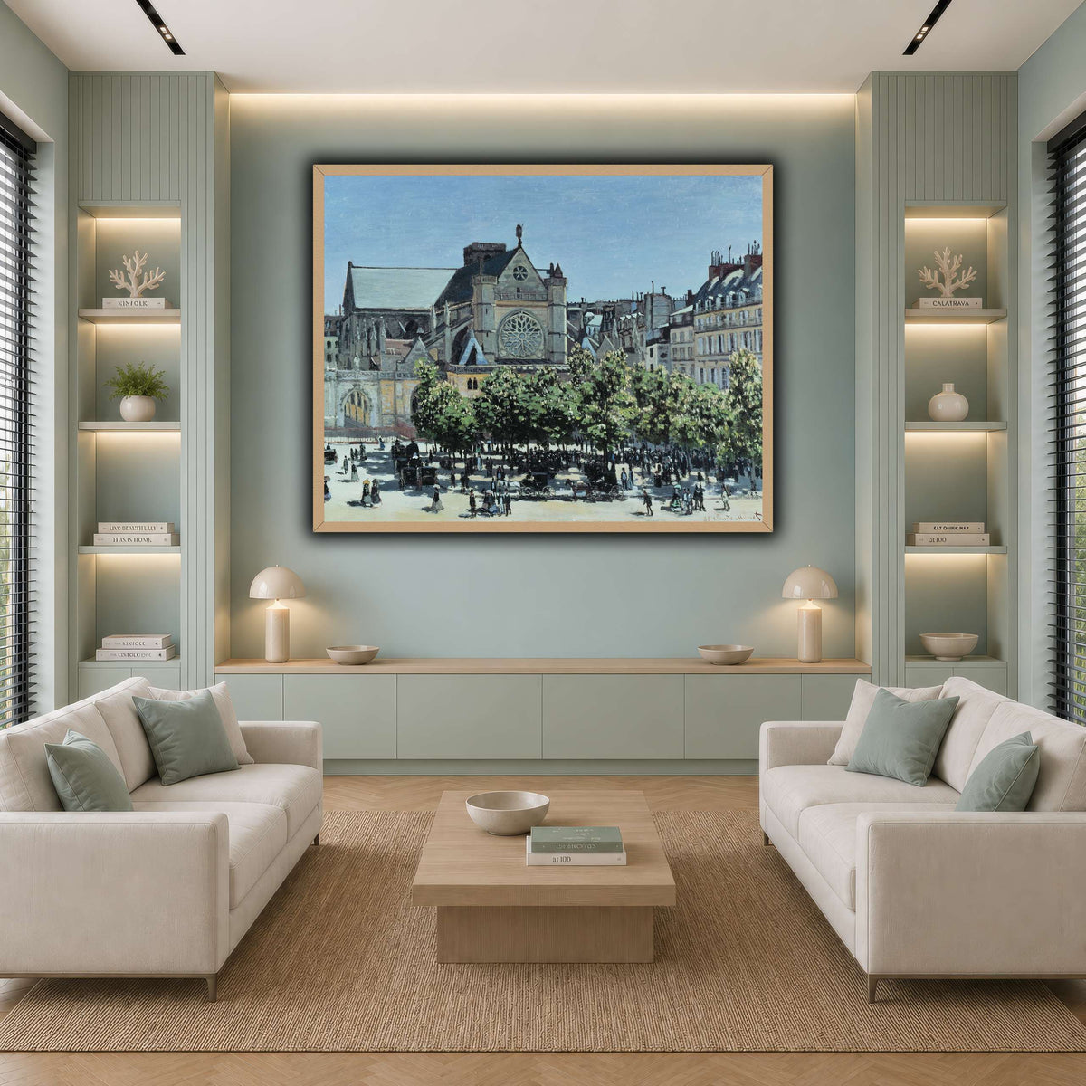 Claude_Monet_-_St._Germain_l_Auxerrois_à_Paris_ cool-living room