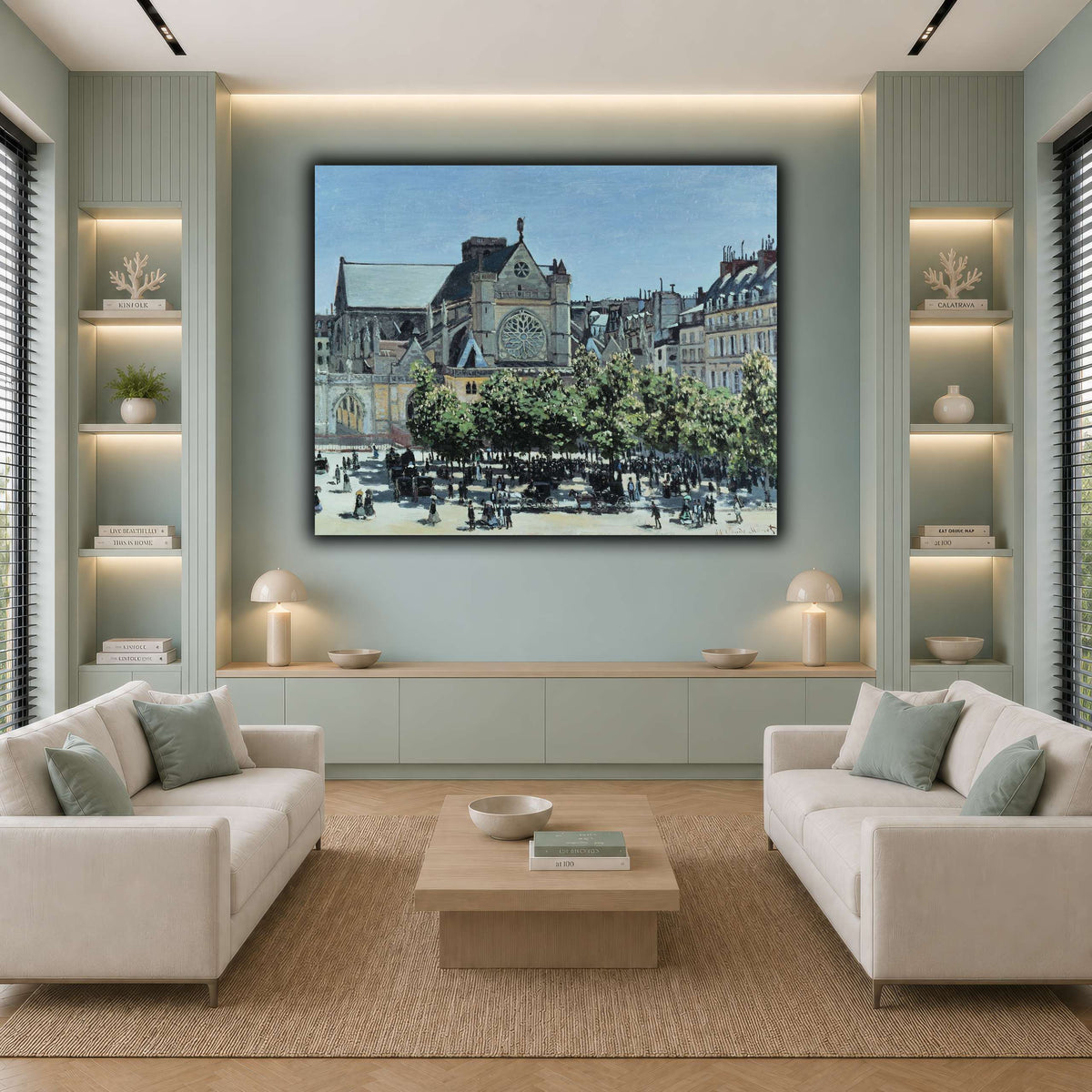 Claude_Monet_-_St._Germain_l_Auxerrois_à_Paris_ cool-living room