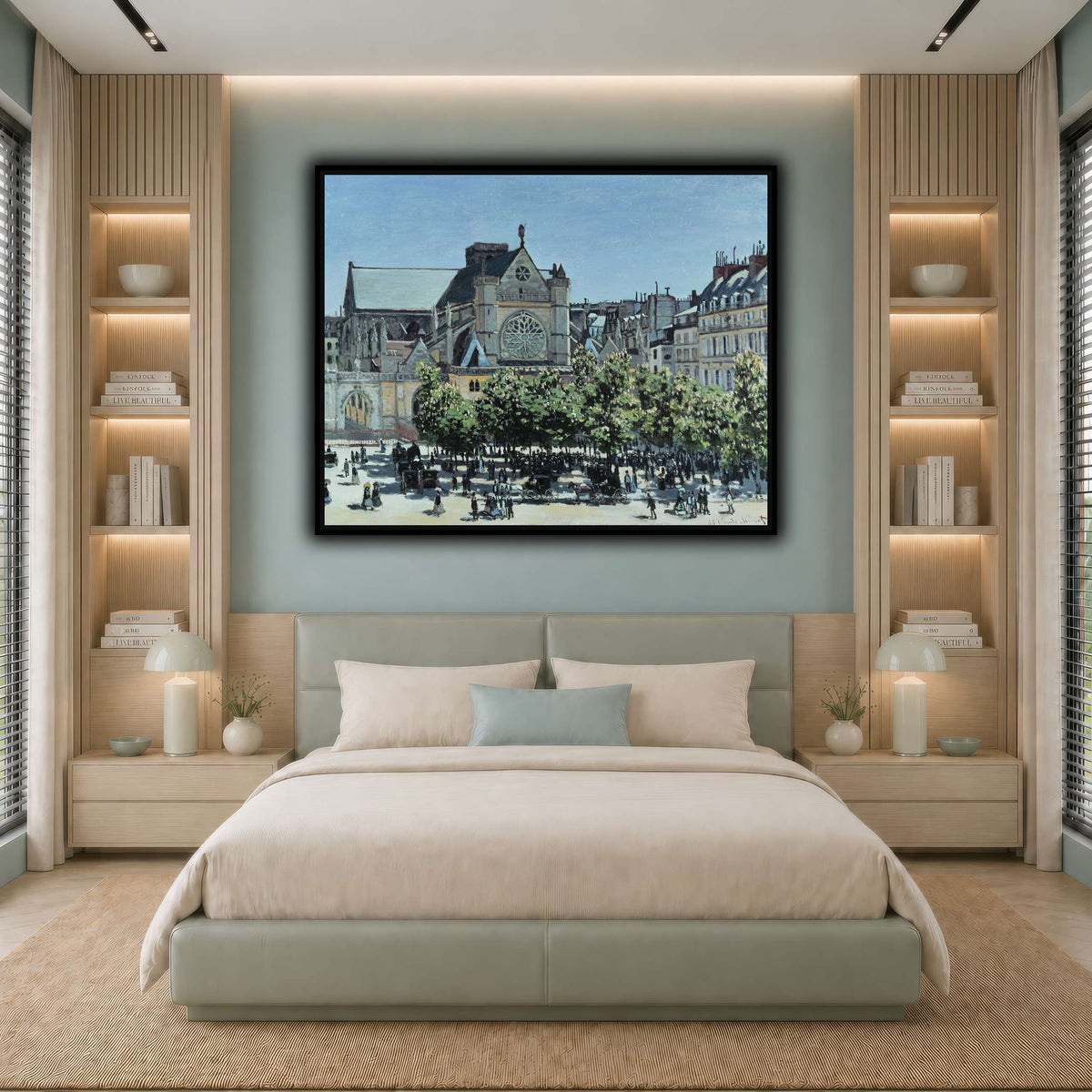 Claude_Monet_-_St._Germain_l_Auxerrois_à_Paris_ cool-bedroom
