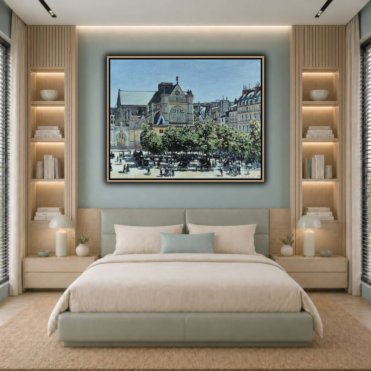 Claude_Monet_-_St._Germain_l_Auxerrois_à_Paris_ cool-bedroom