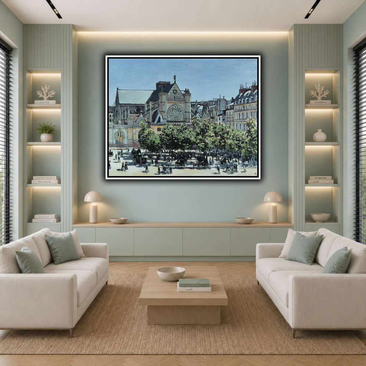 Claude_Monet_-_St._Germain_l_Auxerrois_à_Paris_ cool-living room