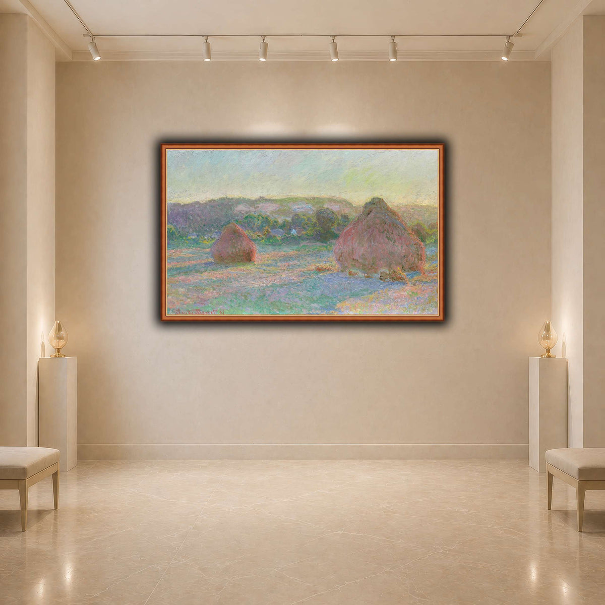 Claude_Monet_-_Stacks_of_Wheat_(End_of_Summer)_-_1985.1103 light neutral- agallery