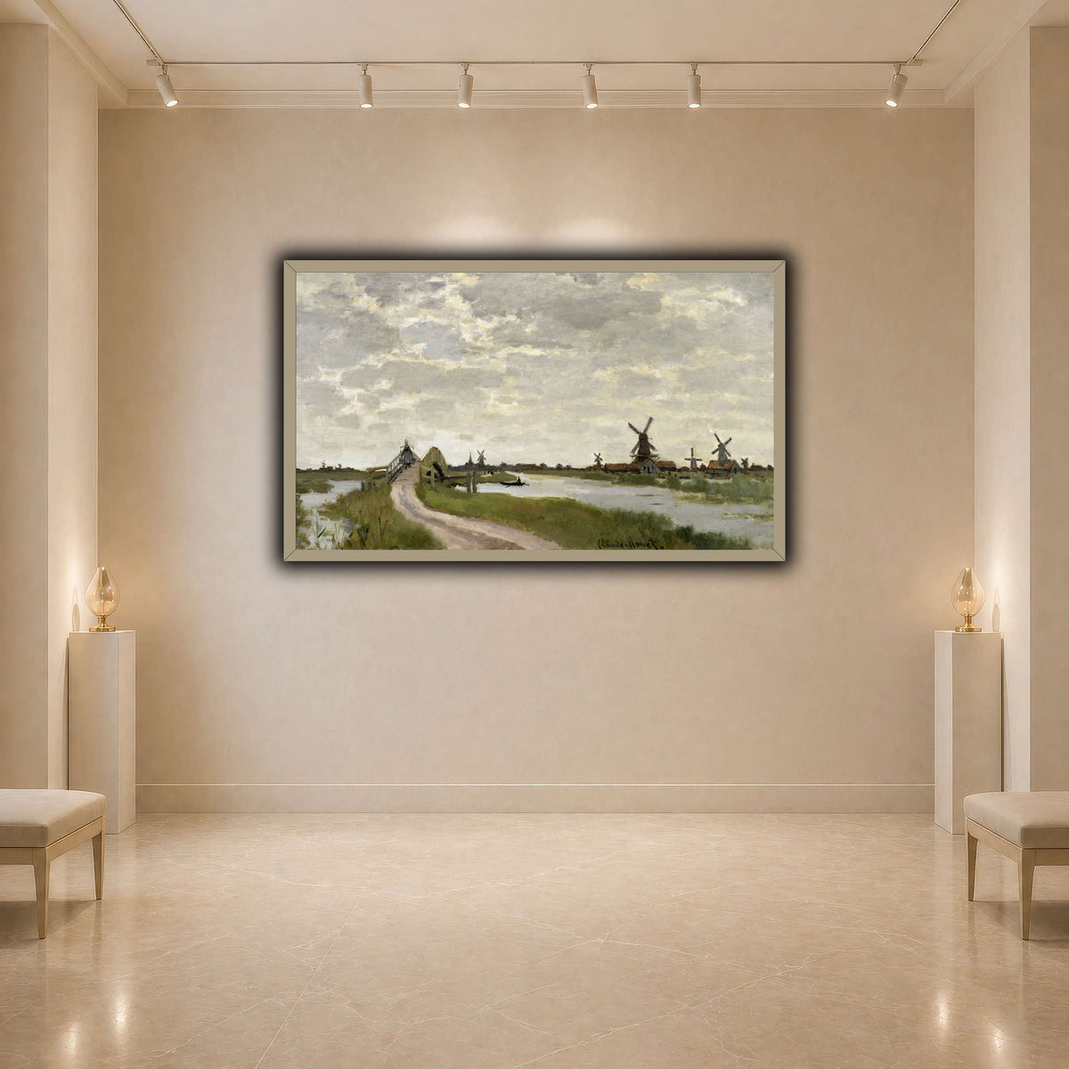 Claude_Monet_-_Windmills_Near_Zaandam_-_Walters_37894 light neutral- agallery