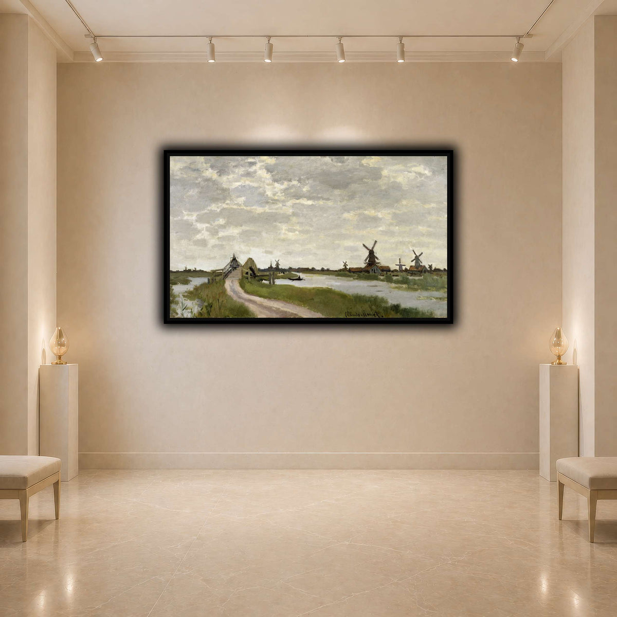 Claude_Monet_-_Windmills_Near_Zaandam_-_Walters_37894 light neutral- agallery
