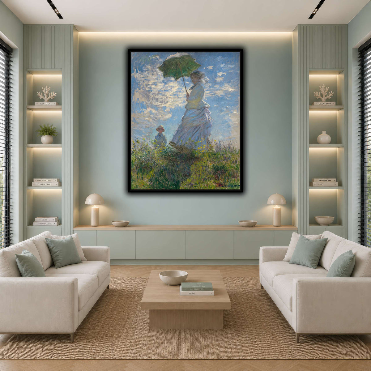 Claude_Monet_-_Woman_with_a_Parasol_-_Madame_Monet_and_Her_Son cool-living room
