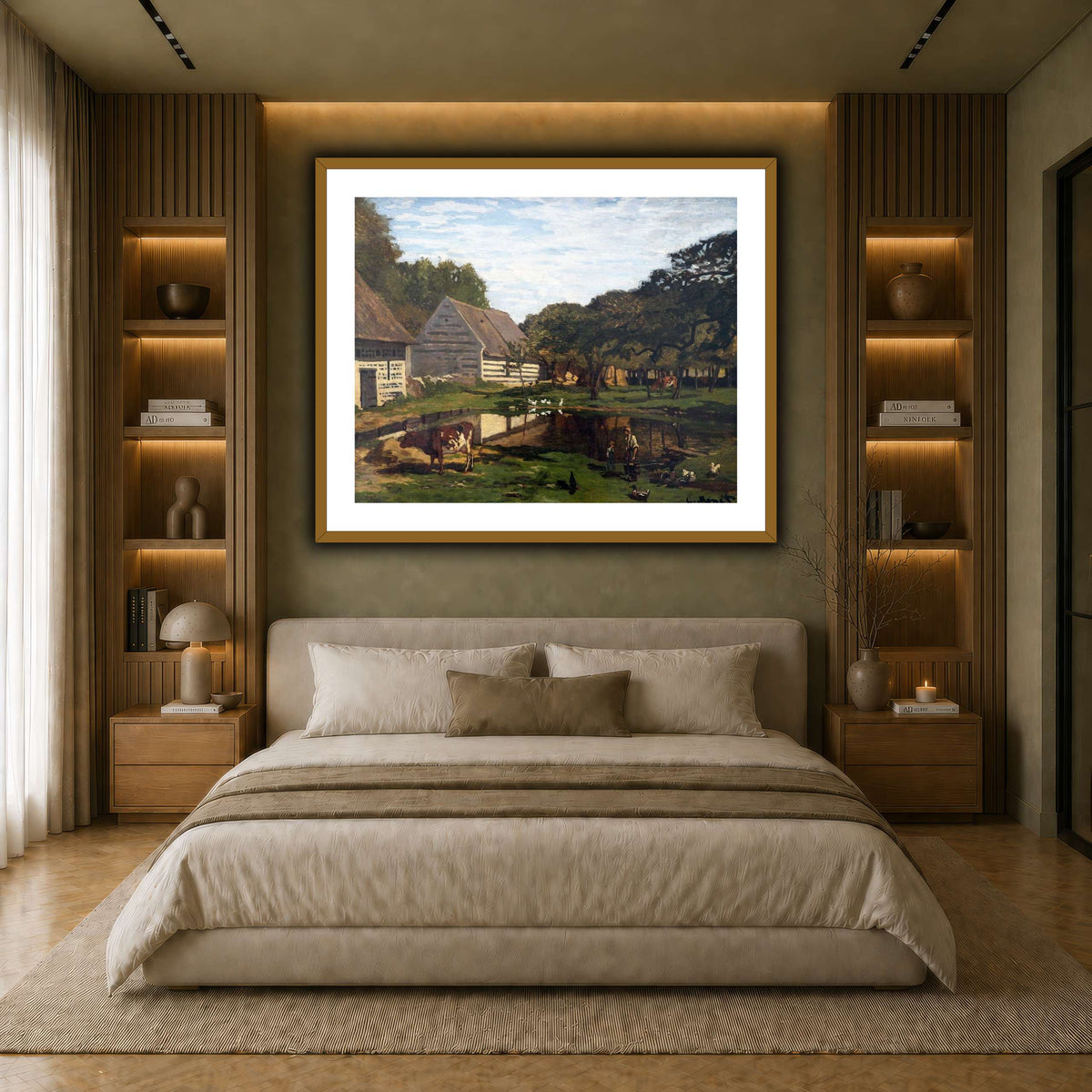 Cour_de_ferme_en_Normandie_-_Claude_Monet earth-bedroom