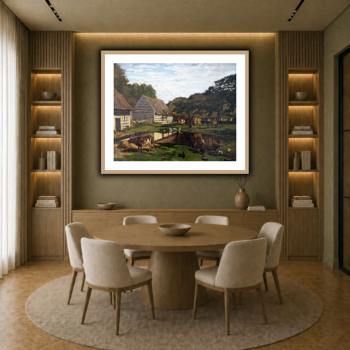 Cour_de_ferme_en_Normandie_-_Claude_Monet earth-dining room
