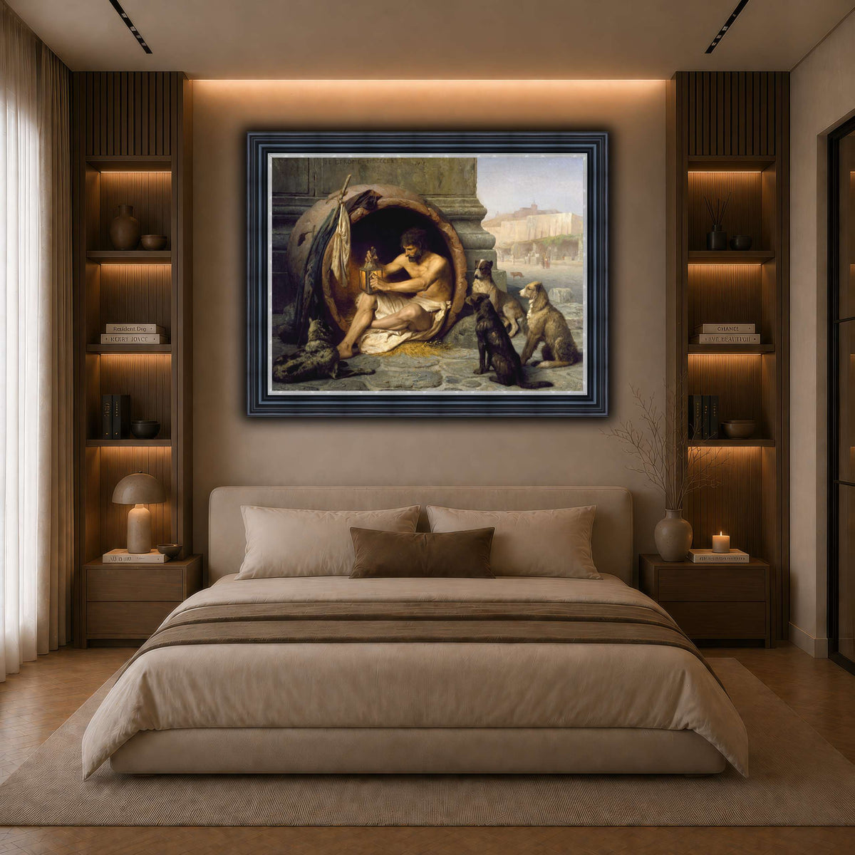 Diogenes_Jean-Léon_Gérôme dark neutral-bedroom