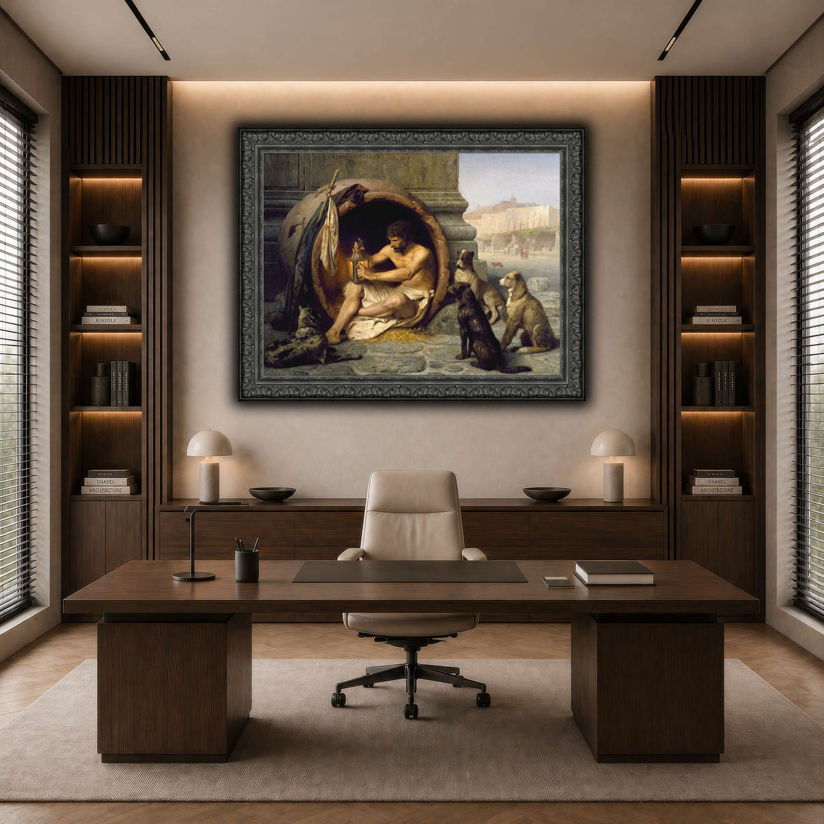 Diogenes_Jean-Léon_Gérôme dark neutral-office