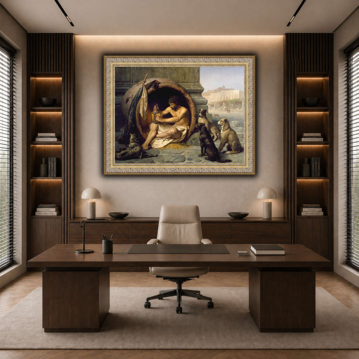 Diogenes_Jean-Léon_Gérôme dark neutral-office