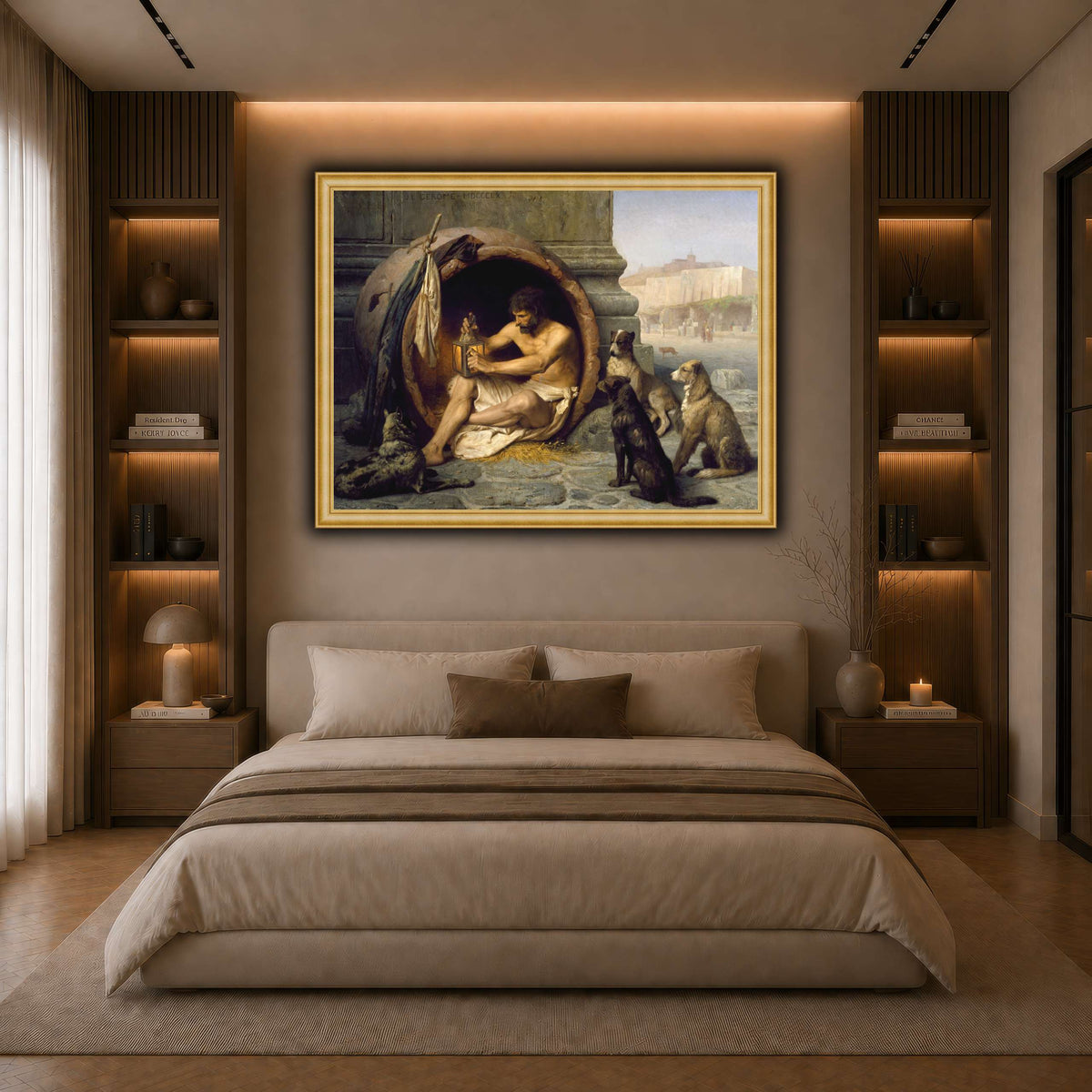 Diogenes_Jean-Léon_Gérôme dark neutral-bedroom