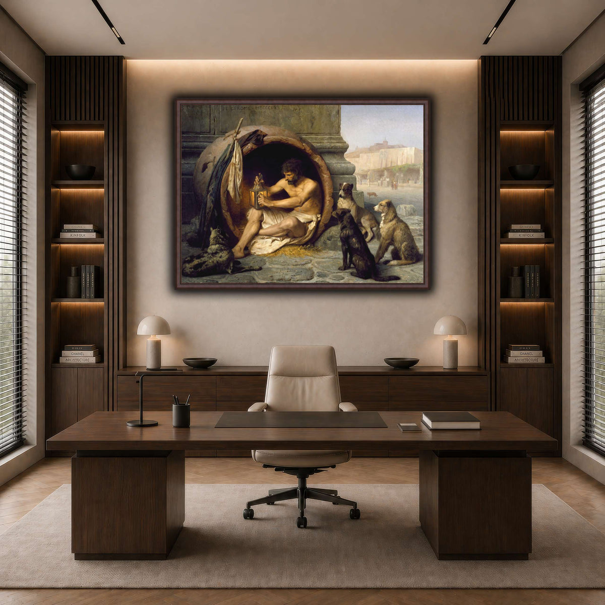 Diogenes_Jean-Léon_Gérôme dark neutral-office
