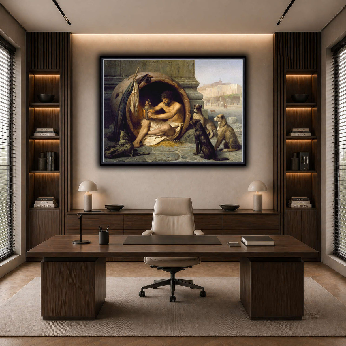 Diogenes_Jean-Léon_Gérôme dark neutral-office
