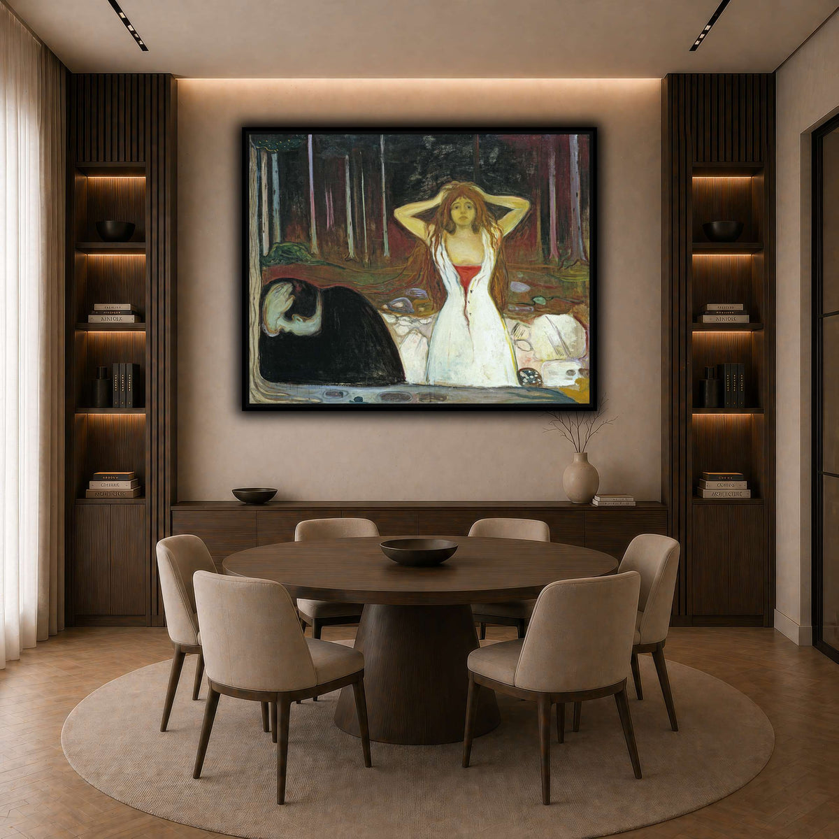 Edvard_Munch_-_Ashes dark neutral-dining room