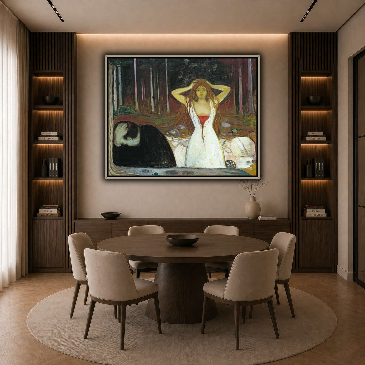Edvard_Munch_-_Ashes dark neutral-dining room