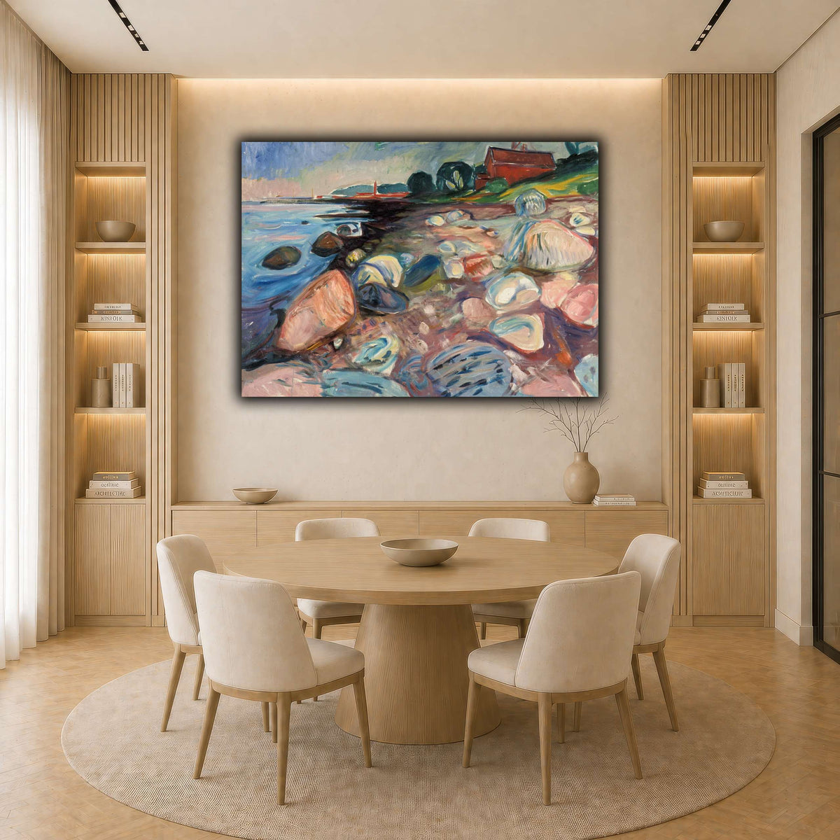 Edvard_Munch_-_Beach light neutral-dining room