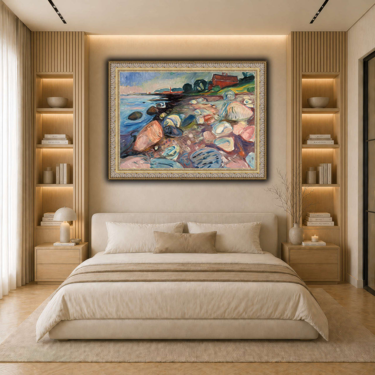 Edvard_Munch_-_Beach light neutral- bedroom