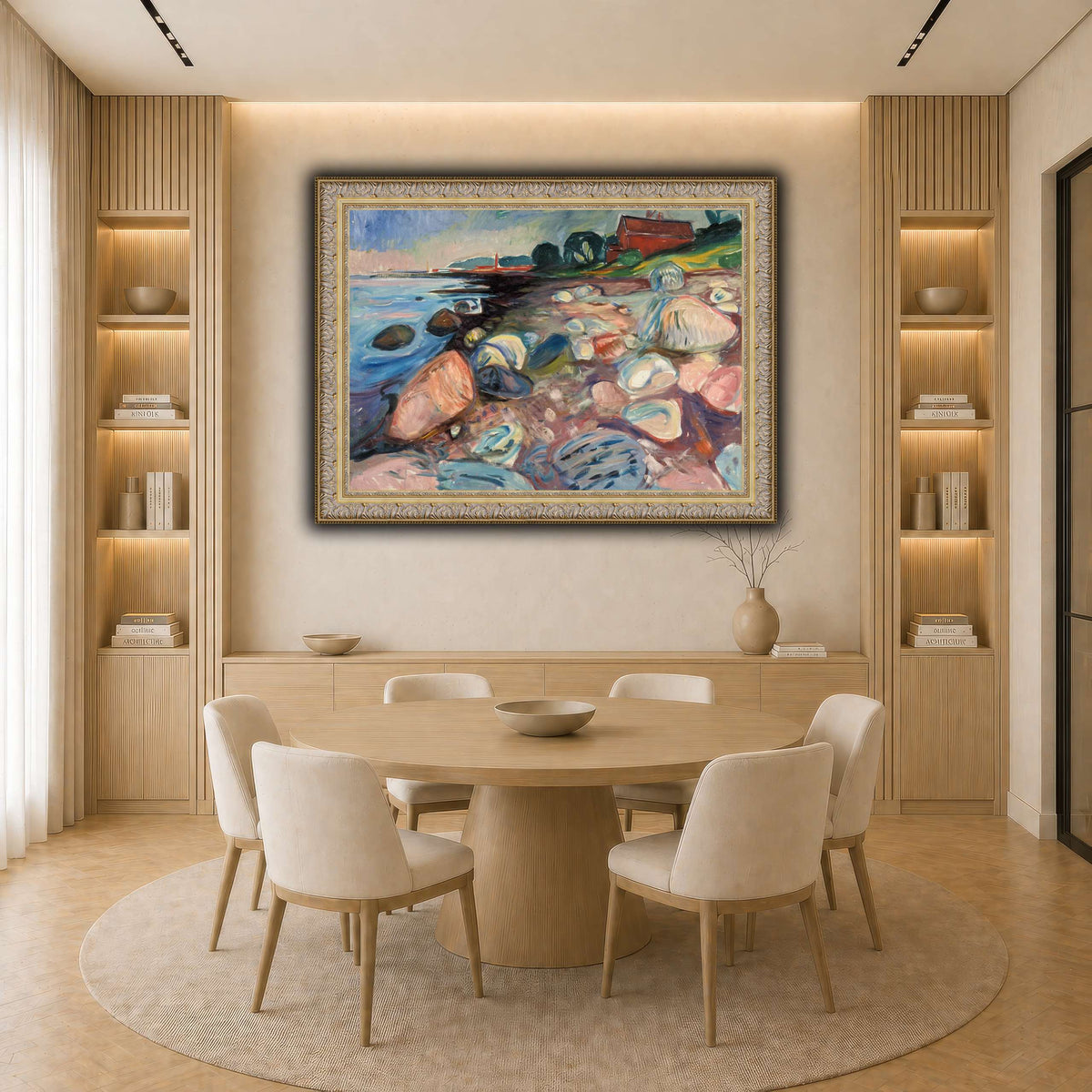 Edvard_Munch_-_Beach light neutral-dining room