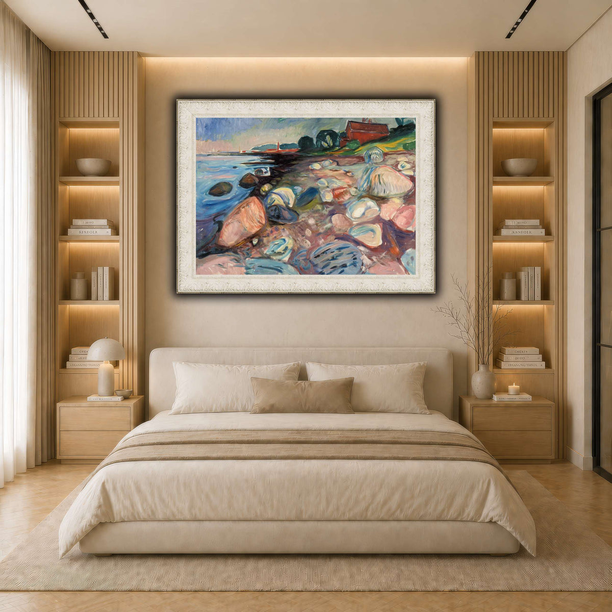 Edvard_Munch_-_Beach light neutral- bedroom