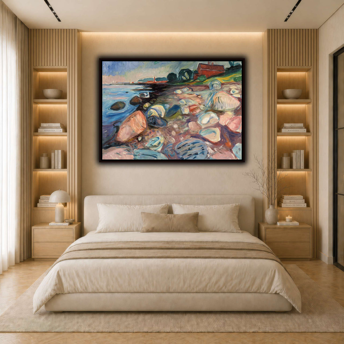 Edvard_Munch_-_Beach light neutral- bedroom