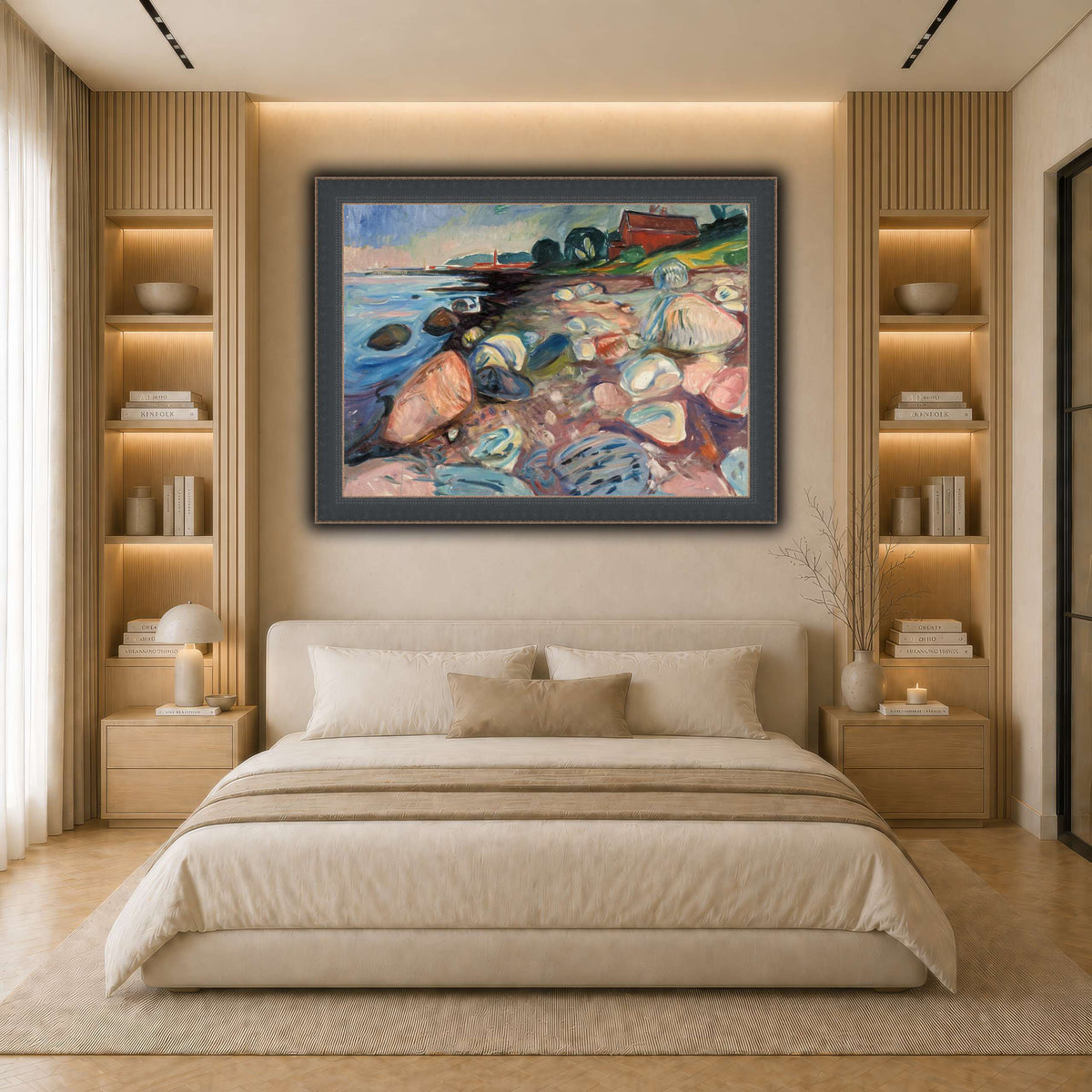 Edvard_Munch_-_Beach light neutral- bedroom