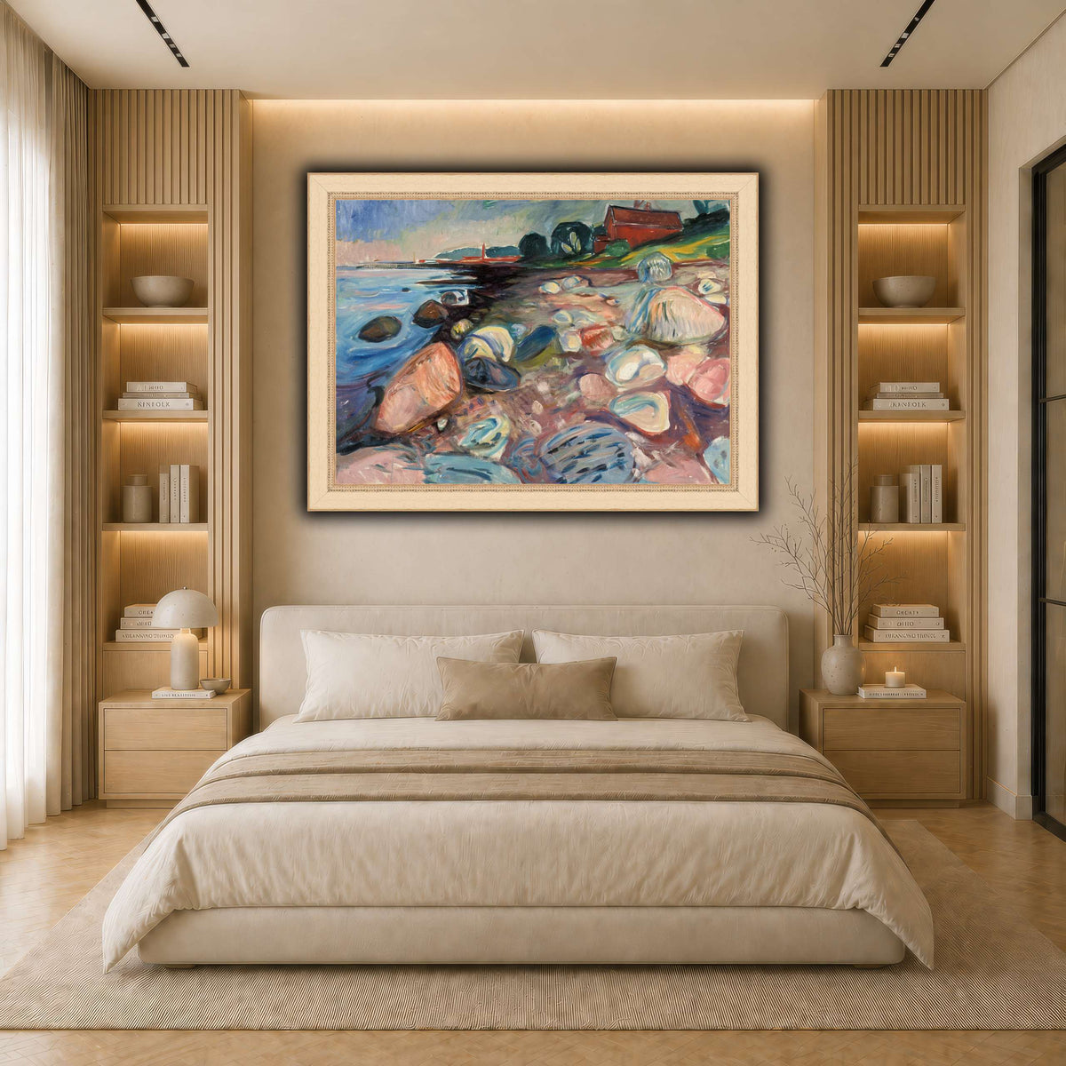 Edvard_Munch_-_Beach light neutral- bedroom