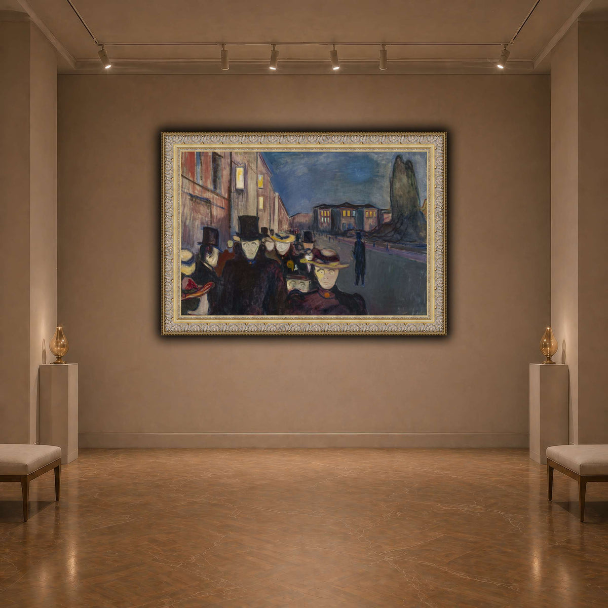 Edvard_Munch_-_Evening_on_Karl_Johan_Street dark neutral-agallery
