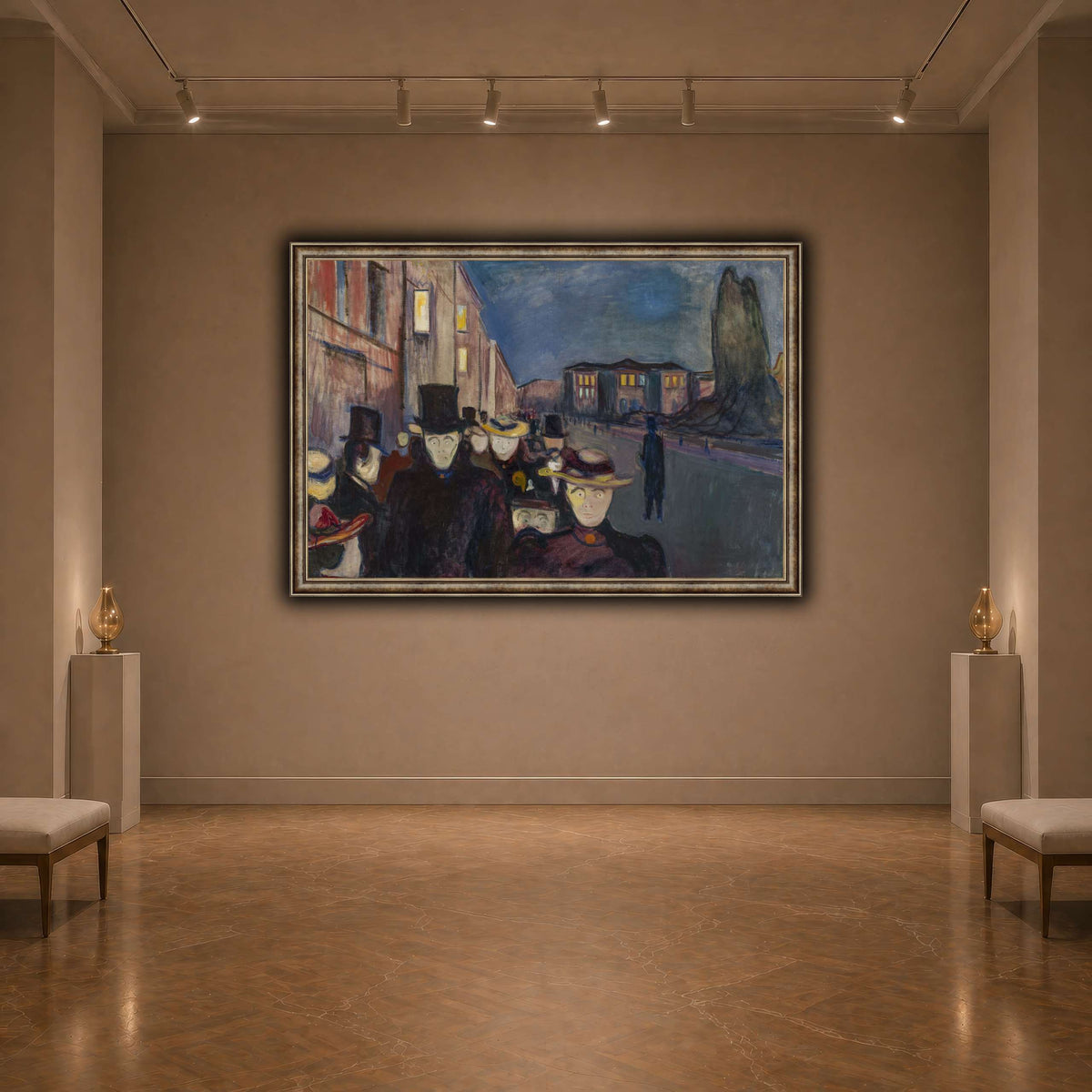 Edvard_Munch_-_Evening_on_Karl_Johan_Street dark neutral-agallery