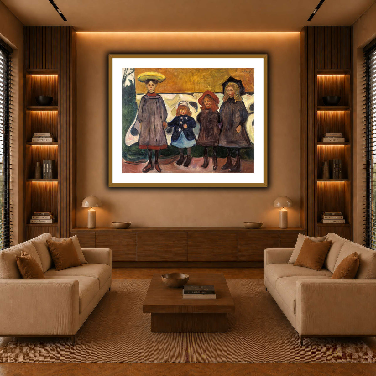 Edvard_Munch_-_Four_Girls_in_Åsgårdstrand warm-living-room