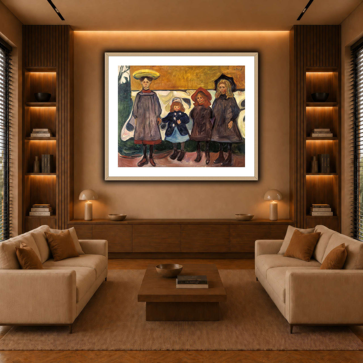 Edvard_Munch_-_Four_Girls_in_Åsgårdstrand warm-living-room