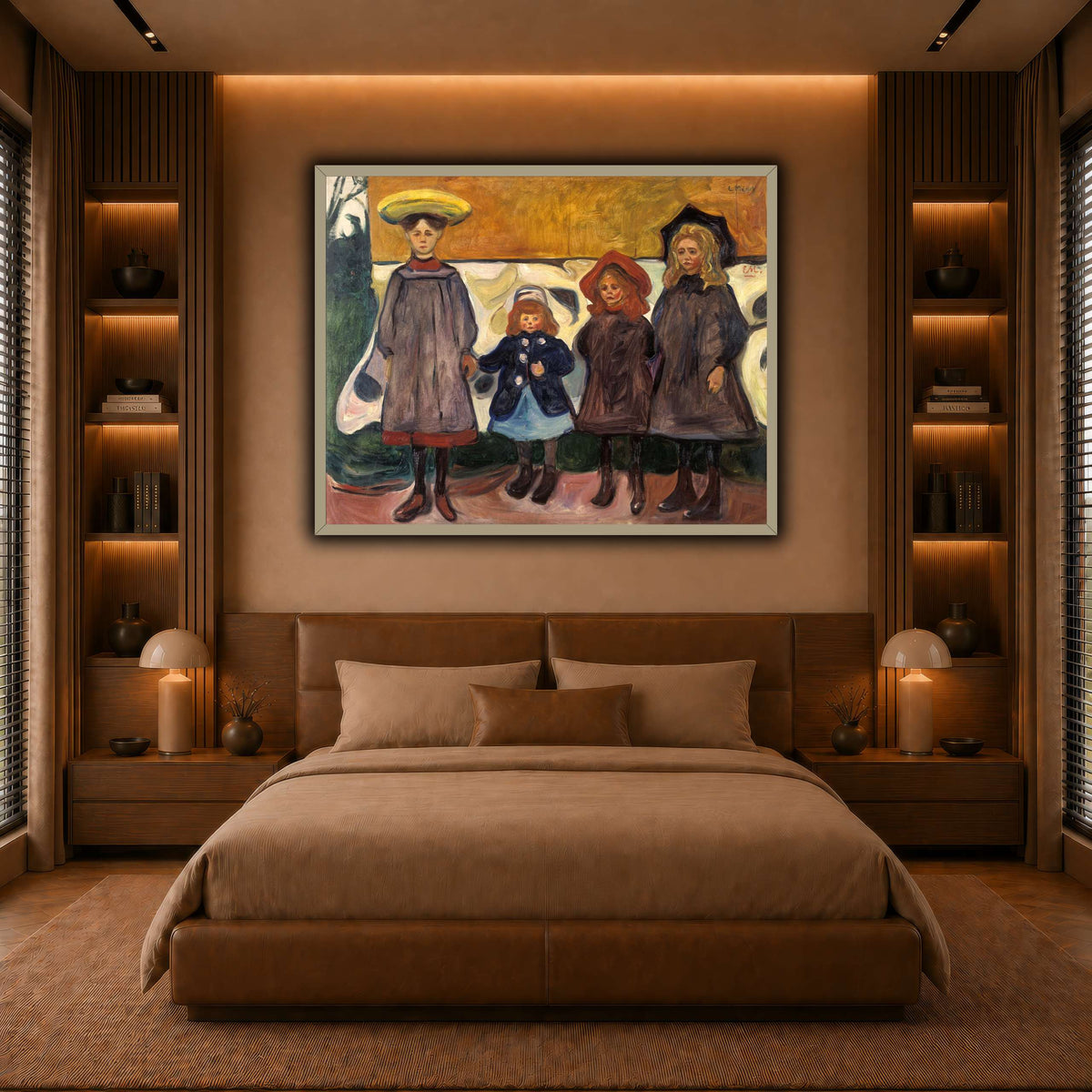 Edvard_Munch_-_Four_Girls_in_Åsgårdstrand warm-bedroom