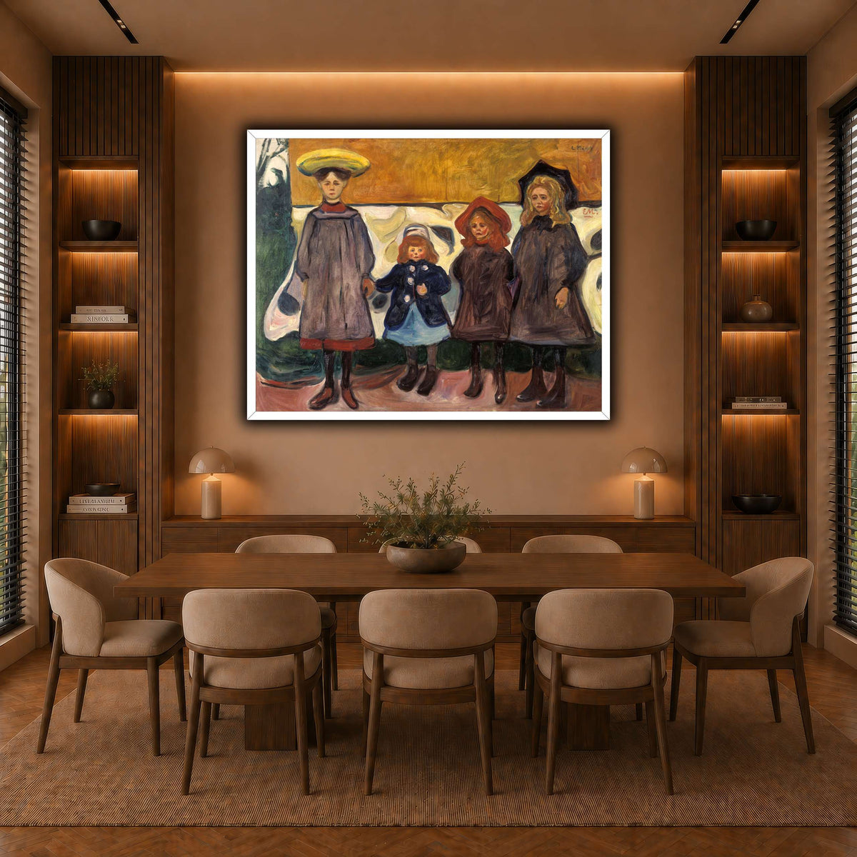 Edvard_Munch_-_Four_Girls_in_Åsgårdstrand warm-dining room