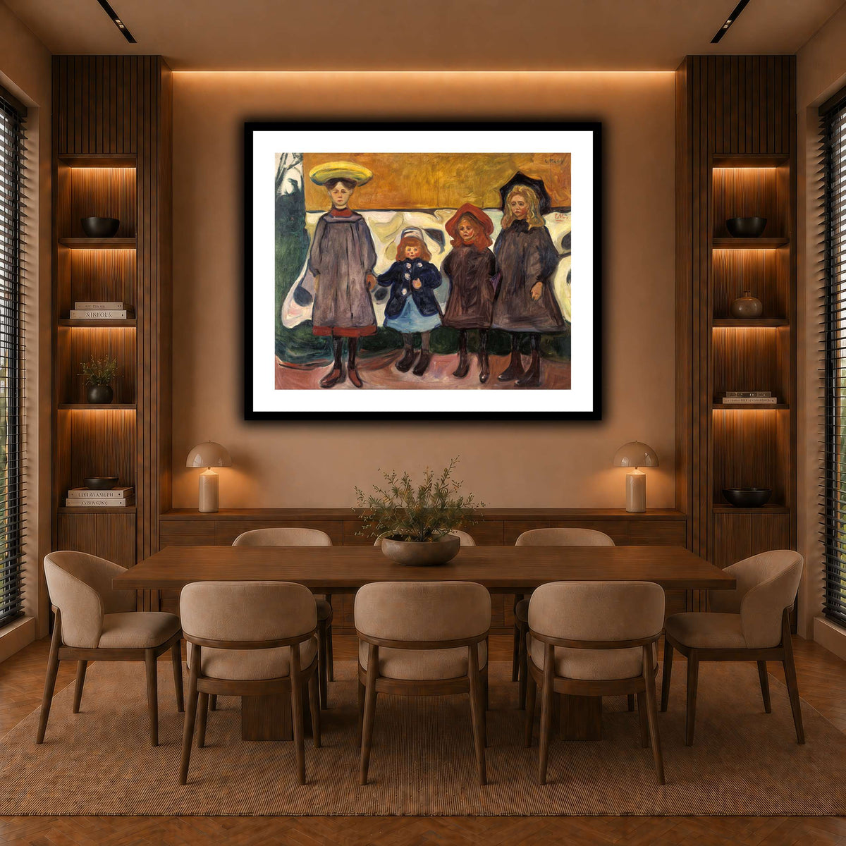 Edvard_Munch_-_Four_Girls_in_Åsgårdstrand warm-dining room
