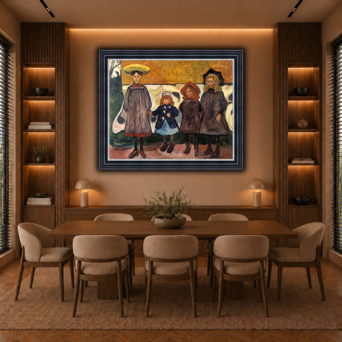 Edvard_Munch_-_Four_Girls_in_Åsgårdstrand warm-dining room