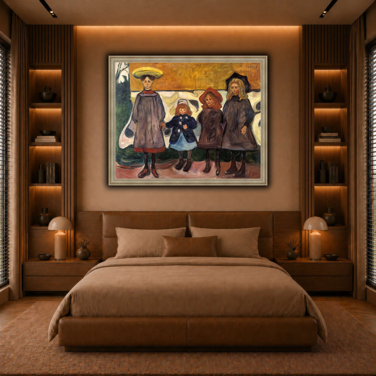 Edvard_Munch_-_Four_Girls_in_Åsgårdstrand warm-bedroom