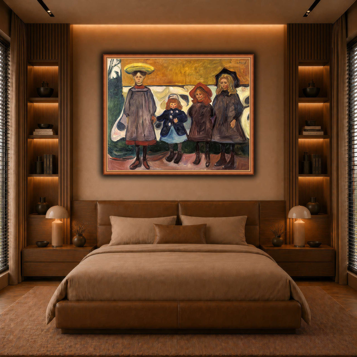 Edvard_Munch_-_Four_Girls_in_Åsgårdstrand warm-bedroom