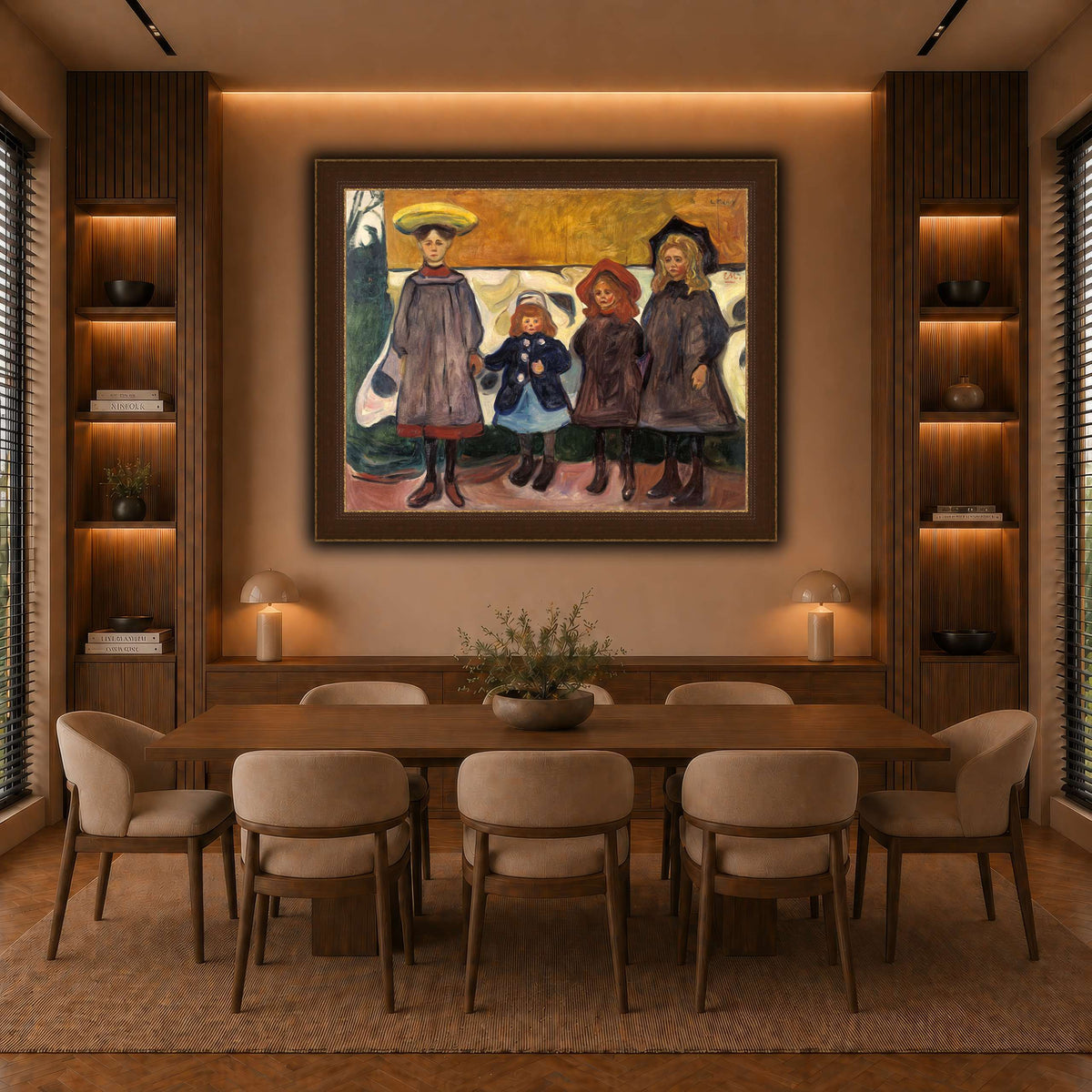 Edvard_Munch_-_Four_Girls_in_Åsgårdstrand warm-dining room