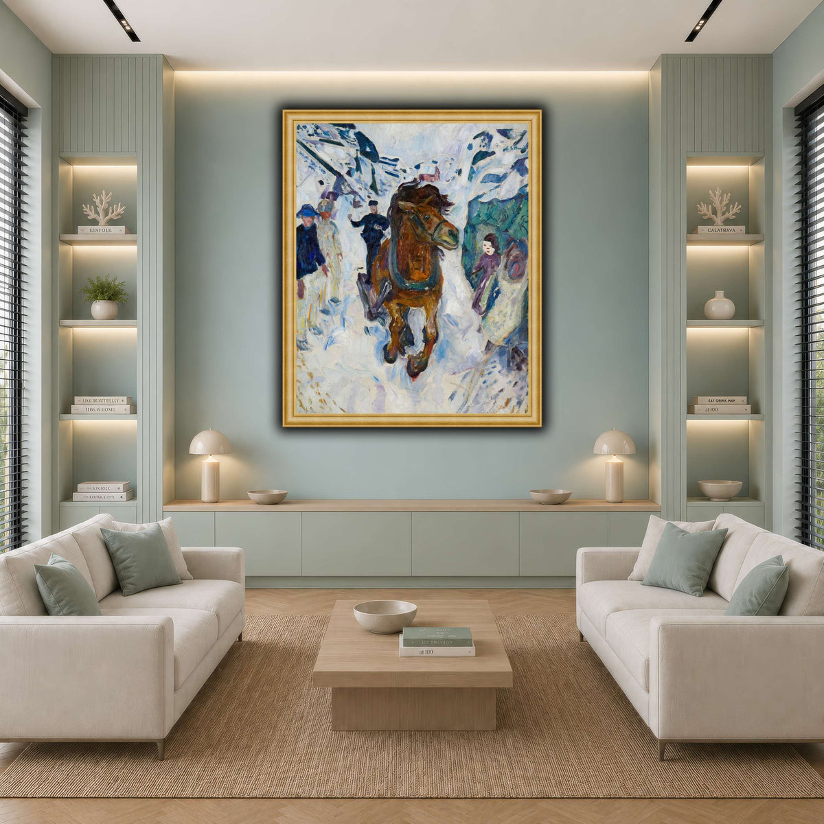 Edvard_Munch_-_Galloping_Horse cool-living room