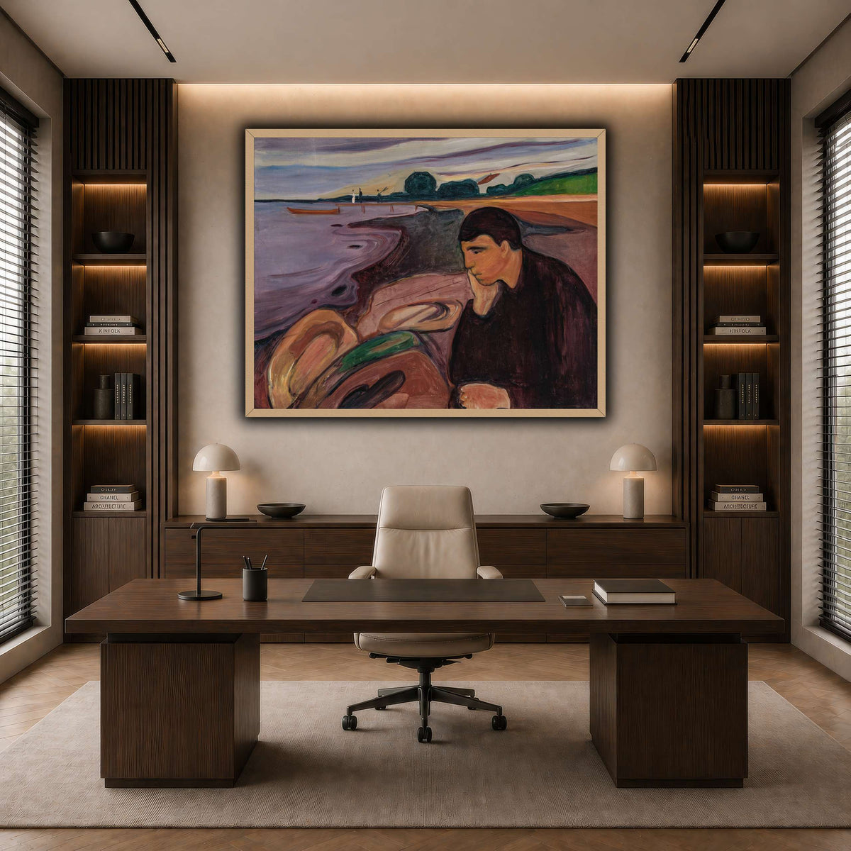 Edvard_Munch_-_Melancholy_ dark neutral-office