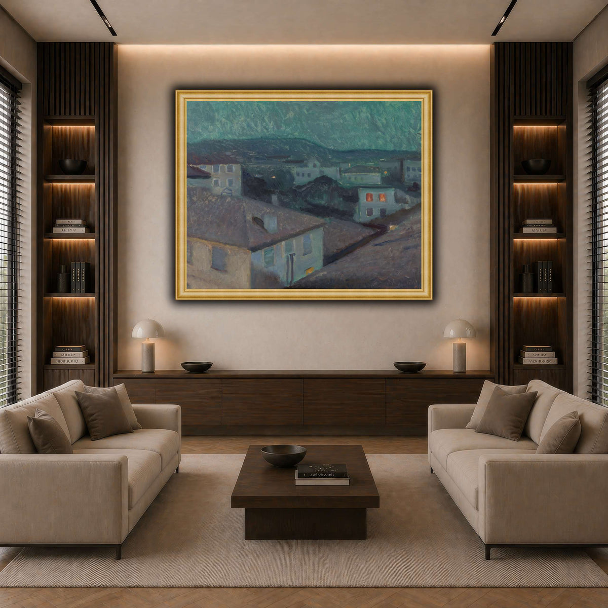 Edvard_Munch_-_Night_in_Nice dark neutral-living room
