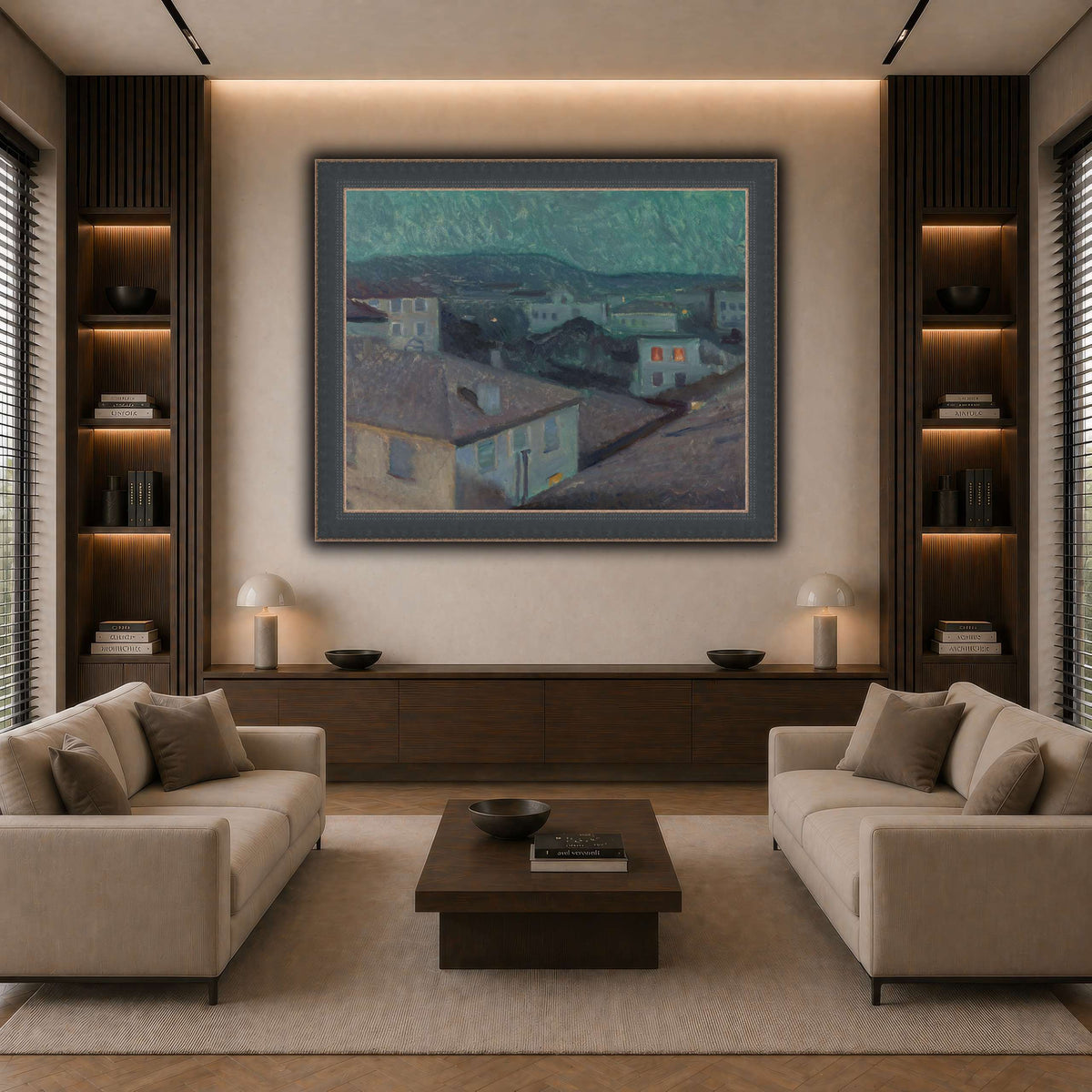 Edvard_Munch_-_Night_in_Nice dark neutral-living room