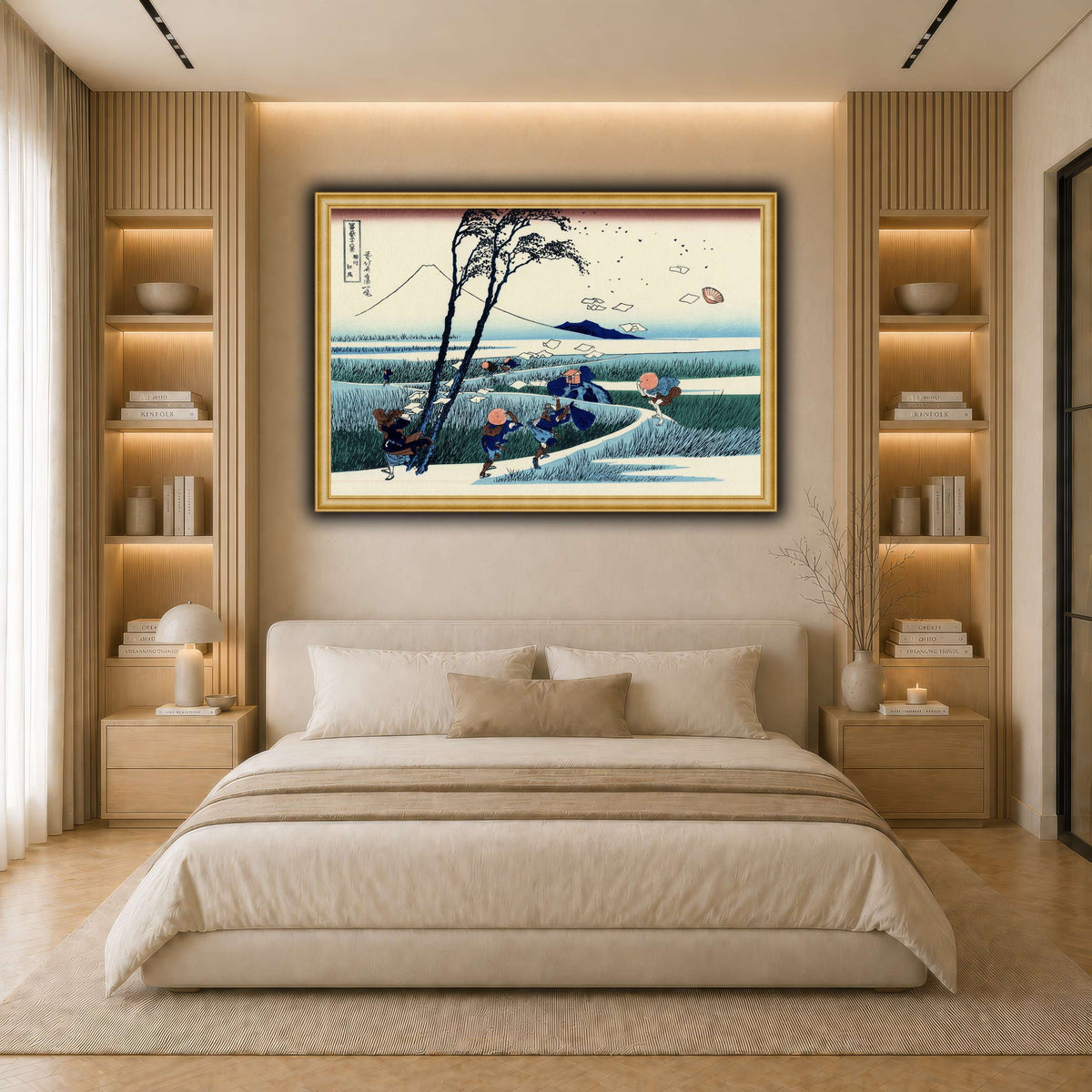 Ejiri_in_the_Suruga_province_Katsushika Hokusai light neutral- bedroom