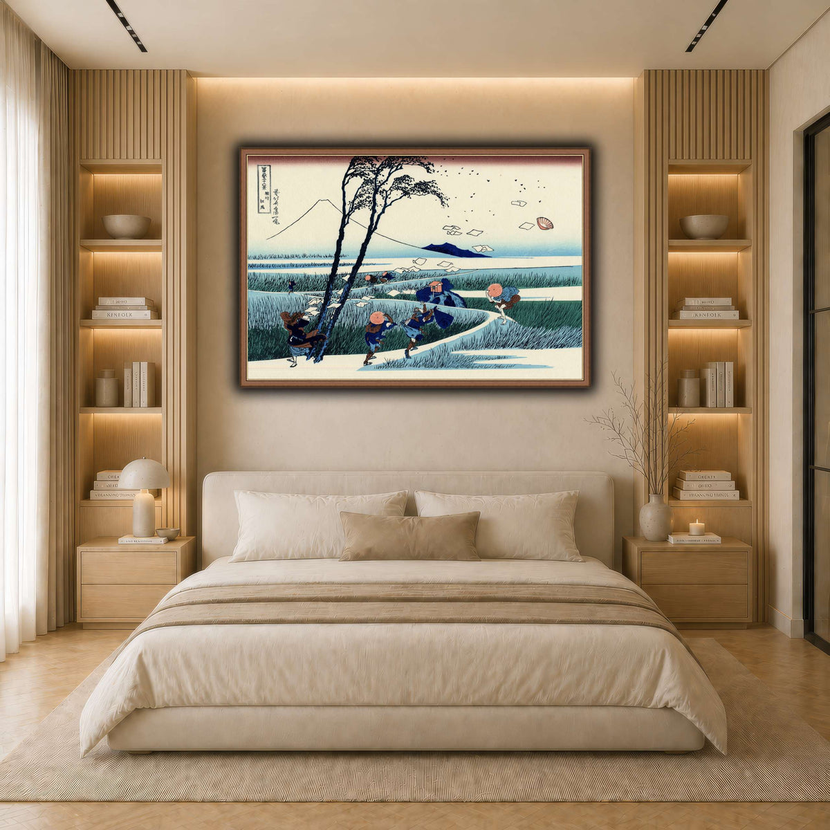 Ejiri_in_the_Suruga_province_Katsushika Hokusai light neutral- bedroom