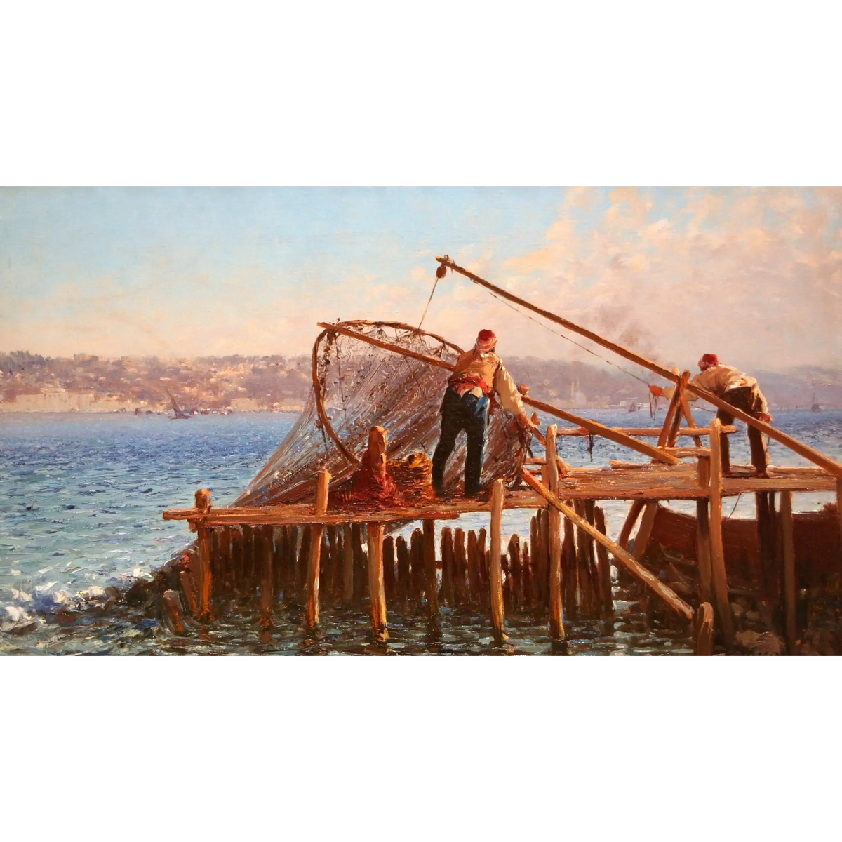 Fishermen_Bringing_in_the_Catch_Fausto_Zonaro