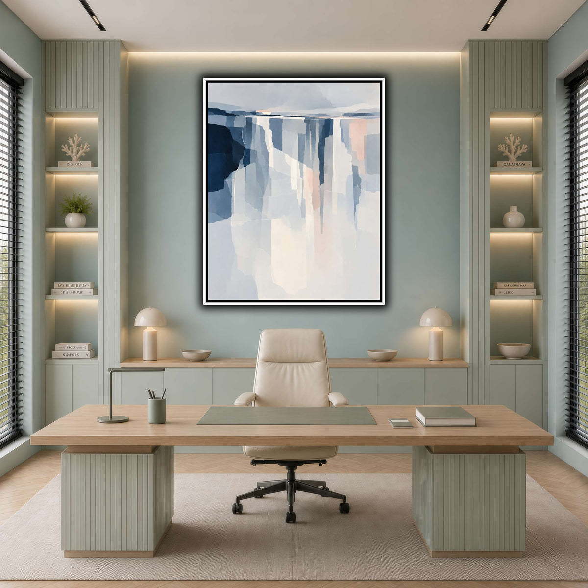 Fragmented Silver Horizon-6 cool-office
