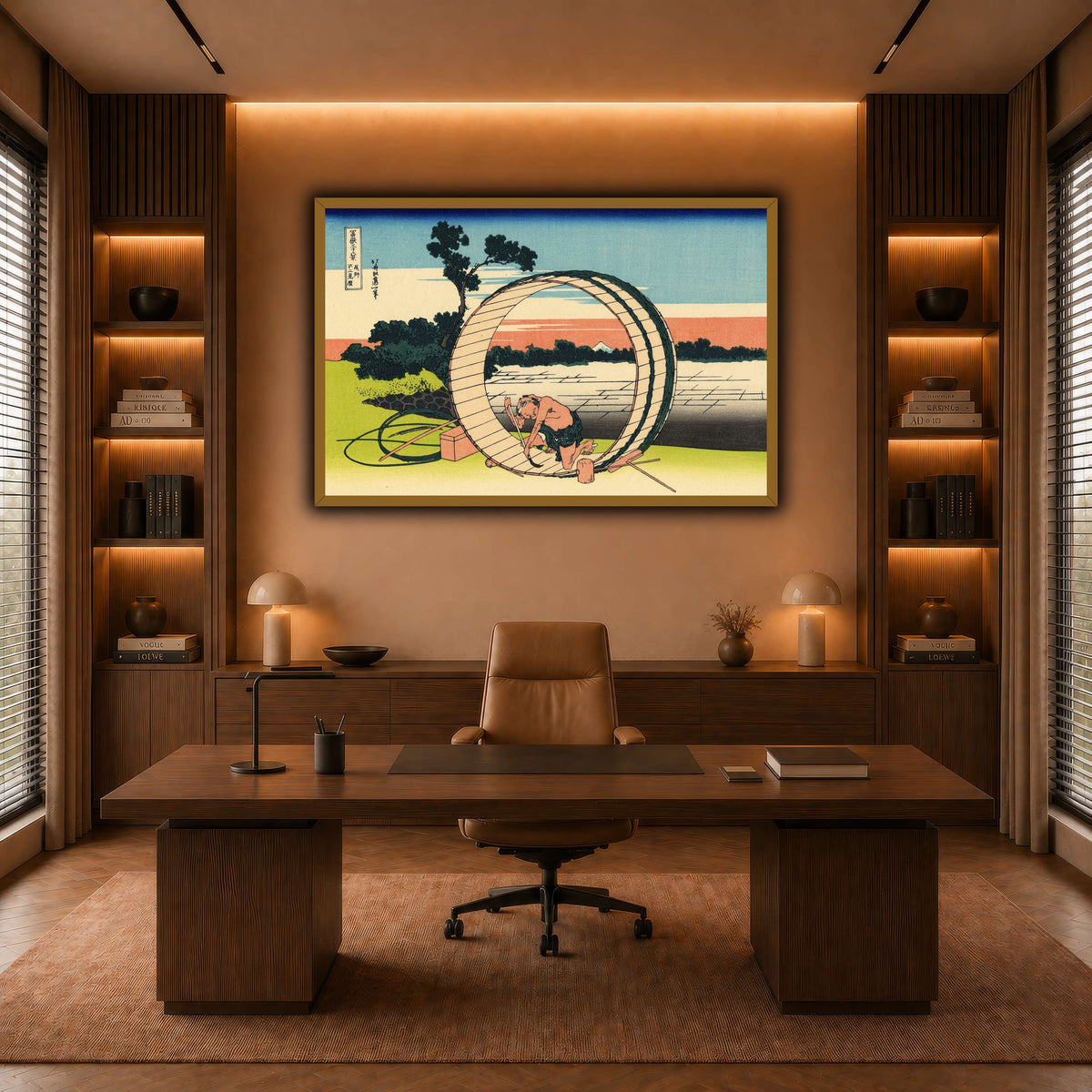 Fujimi_Fuji_view_field_in_the_Owari_province_Katsushika Hokusai warm-office